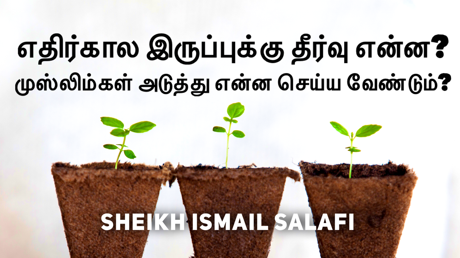 எதிர்கால இருப்புக்கு தீர்வு என்ன? முஸ்லிம்கள் அடுத்து என்ன செய்ய வேண்டும்?